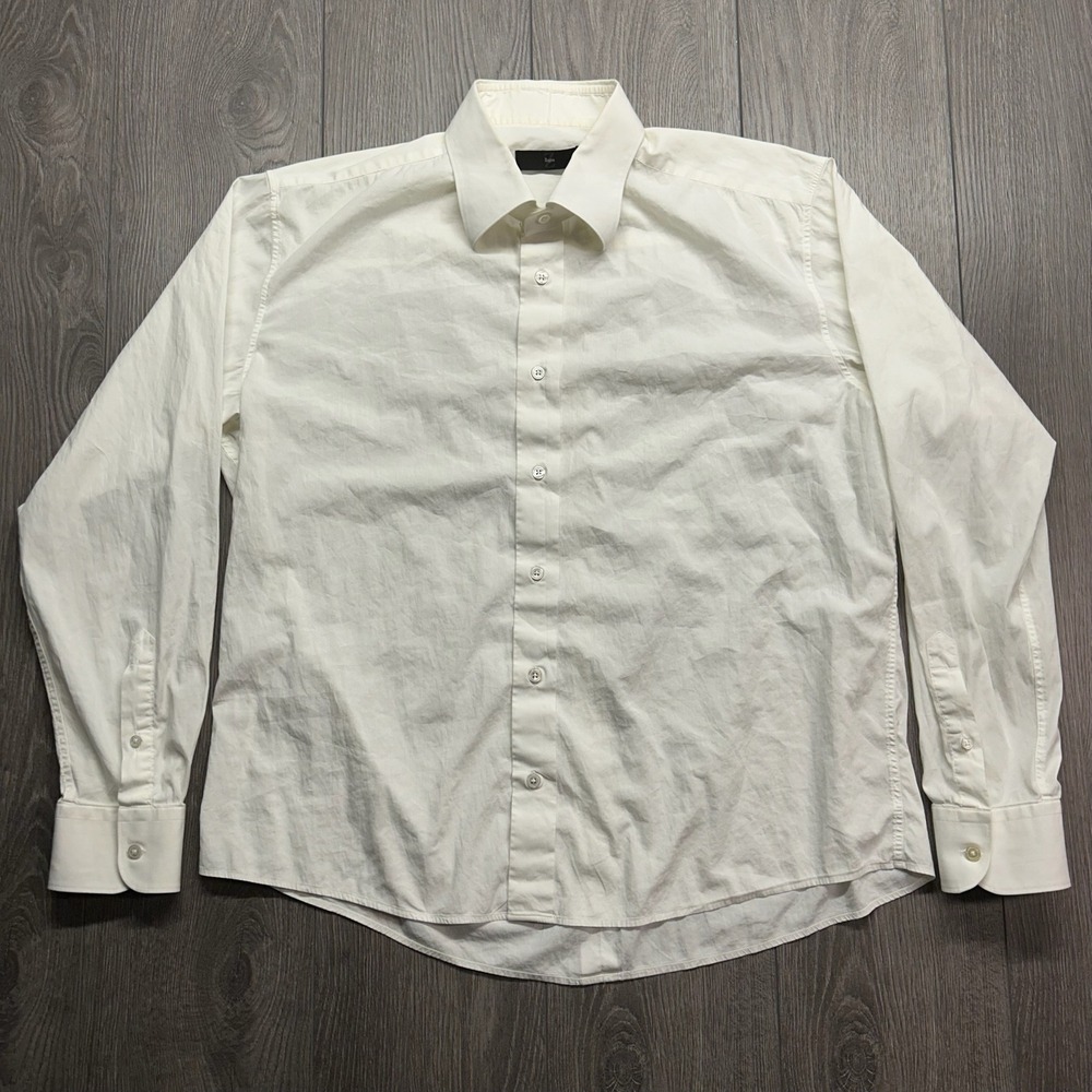 Z Zegna Mens White Long Sleeve XXL VI Button Down Dress Shirt